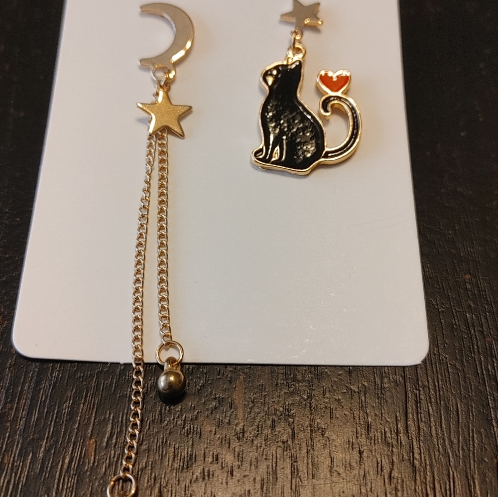 Playful costume earrings.